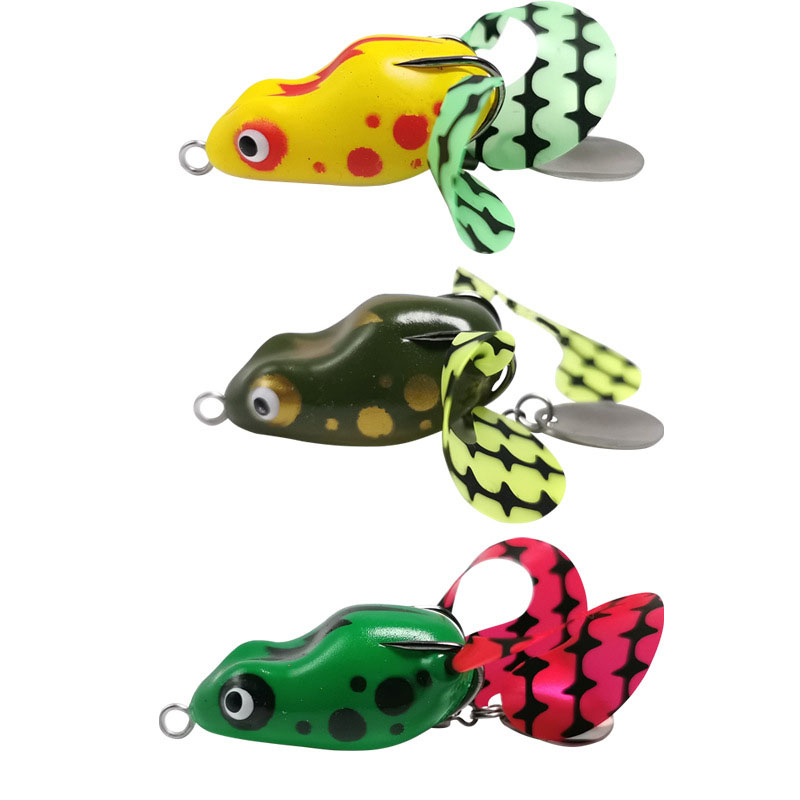 Mồi giả câu lure cá lóc, nhái hơi Thunder Frog 4cm - 7.5g giá rẻ -S020