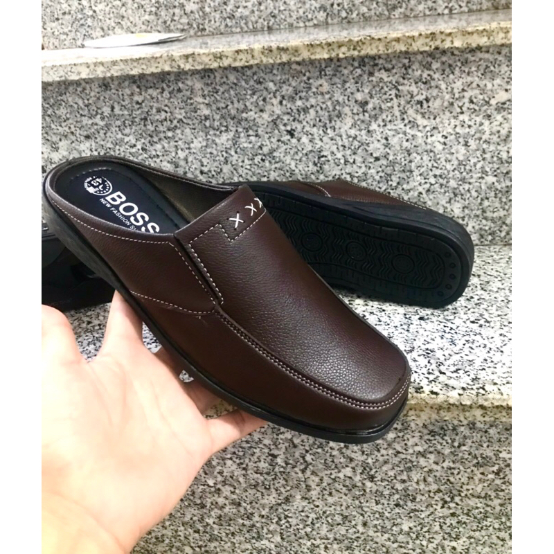 Giày sapo nam da mềm,mang êm chân..kiểu dáng đẹp..màu nâu..đế khâu sẵn rất chắc chắn