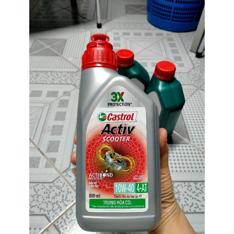 DẦU NHỚT CASTROL ACTIV 0.8 LÍT CHO XE GA VÀ XE SỐ