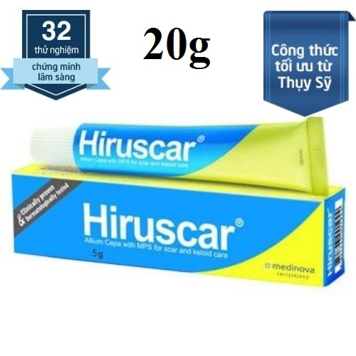 20g - Gel Làm Mờ Sẹo Thâm, Sẹo Lõm Hiruscar Gel For Scar And Keloid Care Thụy Sĩ