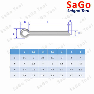 Chốt chẻ 3X40mm INOX 304 (10 cái)