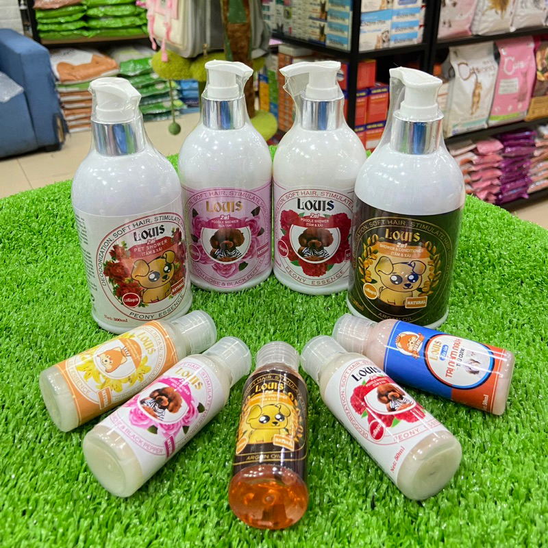 SỮA TẮM 2in1 LOUIS dành riêng cho thú cưng 300ml -tặng chai sữa tắm louis50ml