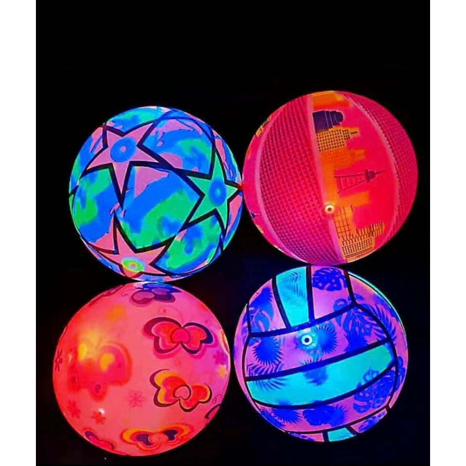 Bóng Thể Thao Phát Sáng Nhiều Màu Cho Bé Siêu Hot Trend Chất Liệu Silicol Cao Cấp