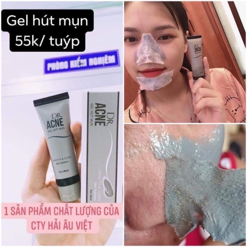 Gel Lột Mụn - DR.ACNE - Hút sạch mụn cám, mụn đầu đen. Thải độc chì- Sáng da - Chính Hãng