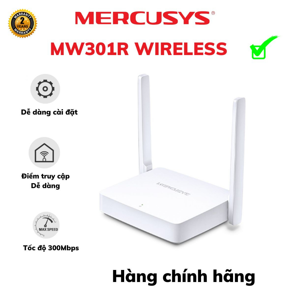 [ Chính hãng ] Bộ phát wifi Mercusys 2 4 râu MW301R - AC10 chuẩn AC1200 phủ sóng rộng - [Giao hàng hoả tốc]