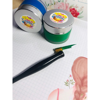 Combo Sổ+ bộ Quản bút+ mực 3D viết chữ Calligraphy