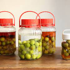 HÀNG NHẬT - Bình ngâm thủy tinh cao cấp có quai xách 5L Fujikin