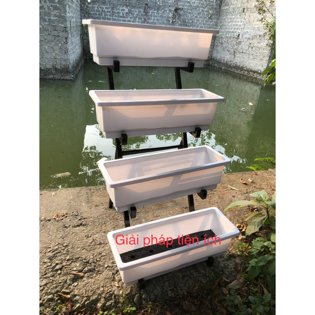 Kệ trồng rau thông minh bậc thang 4 tầng 68