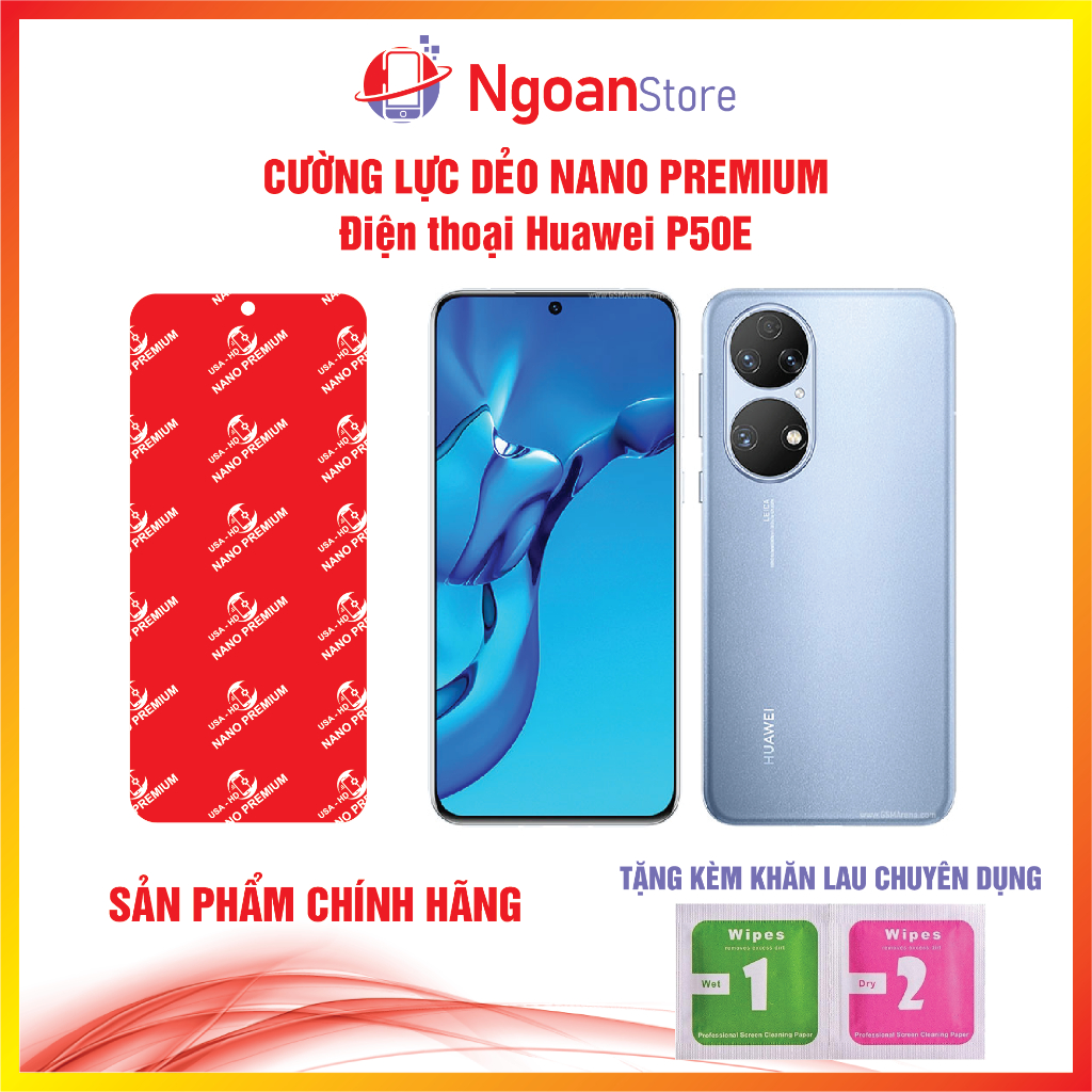 Cường lực dẻo Nano Premium cho điện thoại Huawei P50E - Ngoan Store