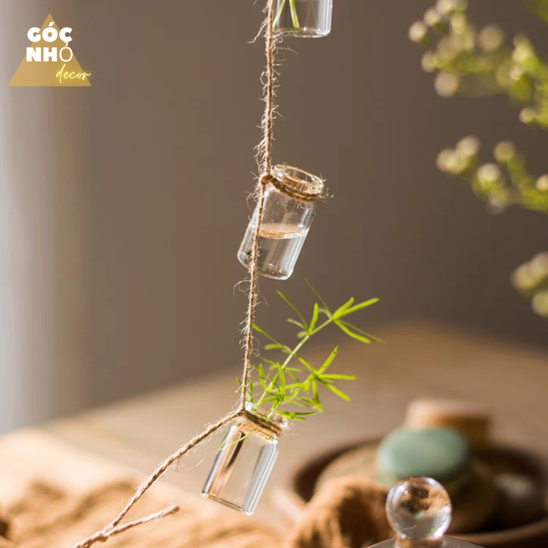 Dây Lọ Thủy Tinh Dùng Cắm Hoa, Cây Thủy Sinh Nhỏ, Làm Chuông Gió