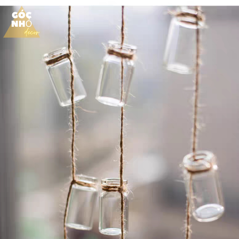 Dây Lọ Thủy Tinh Dùng Cắm Hoa, Cây Thủy Sinh Nhỏ, Làm Chuông Gió