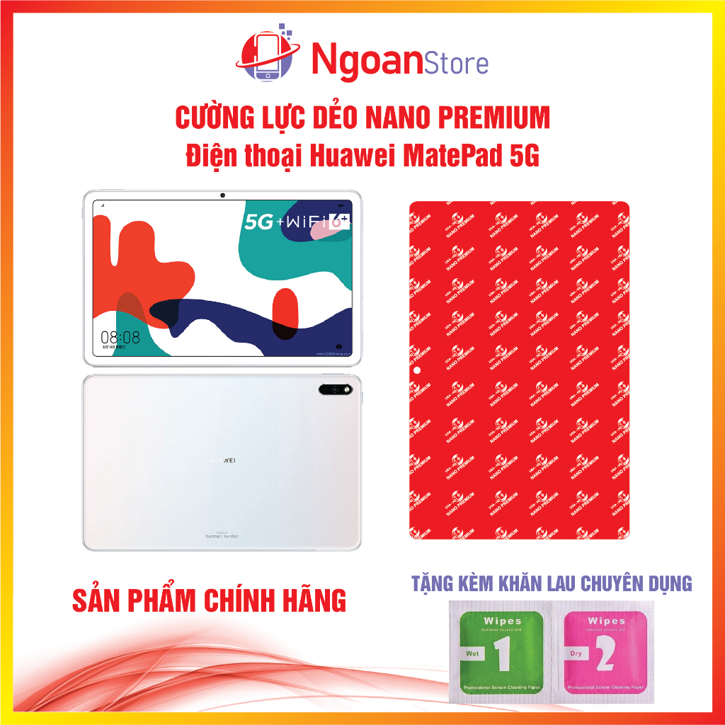 Cường lực dẻo Nano Premium cho Máy tính bảng Huawei MatePad 5G - Ngoan Store