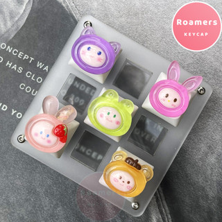 Keycap Thỏ ếch Gấu Mèo Nút Bàn Phím Cơ