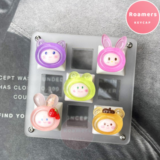 Keycap Thỏ ếch Gấu Mèo Nút Bàn Phím Cơ