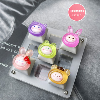 Keycap thỏ ếch gấu mèo nút bàn phím cơ