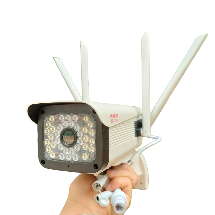 Camera ngoài trời yoosee thân 4 râu 36led quay quét 360 độ, đàm thoại 2 chiều, chịu nắng mưa, có màu ban đêm