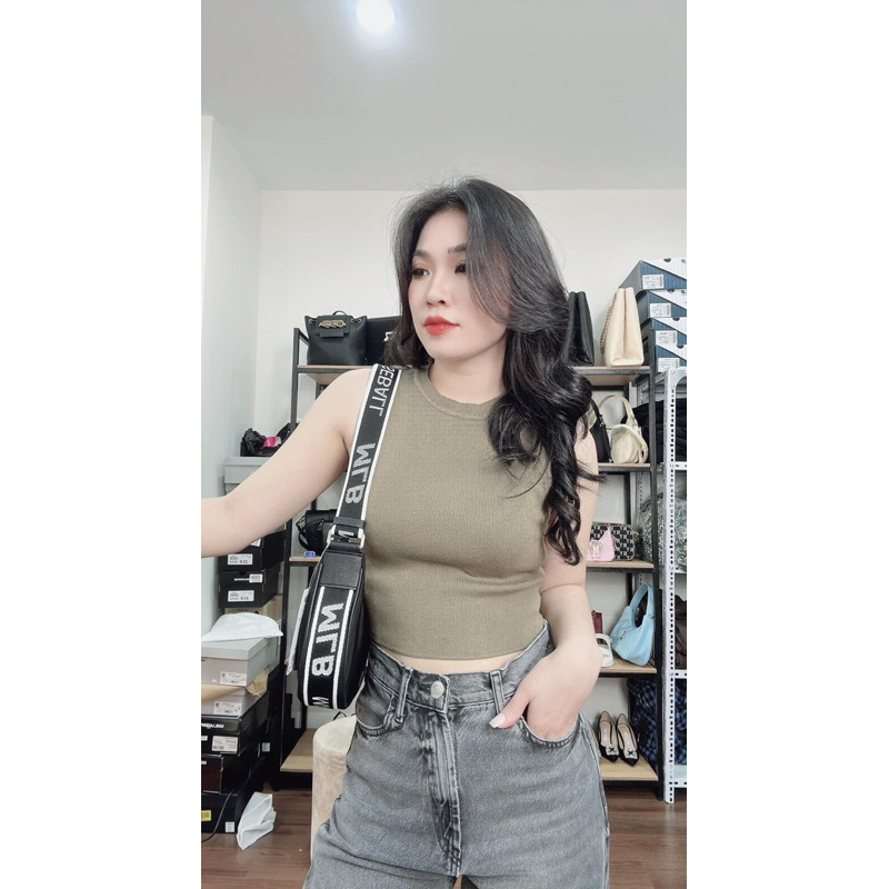Áo croptop len Zara Authentic