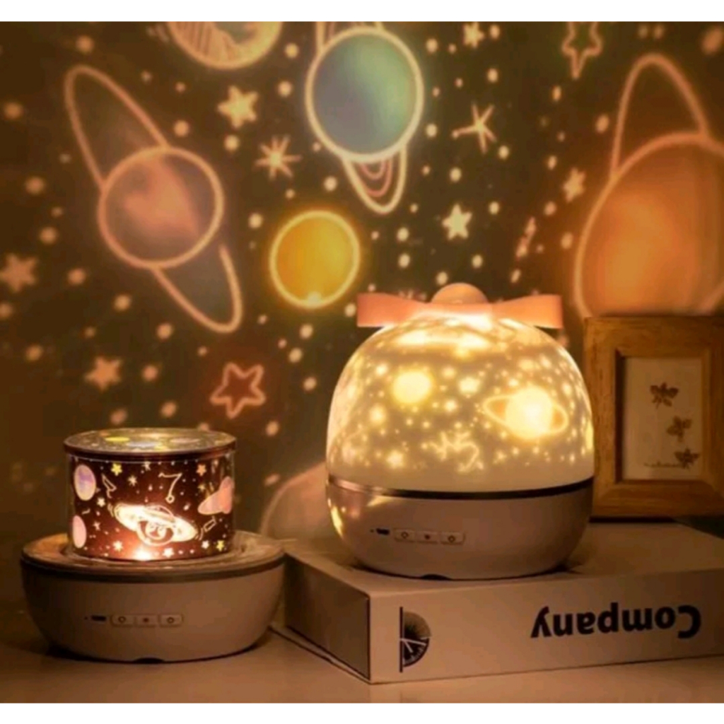 Đèn ngủ vũ trụ xoay 360 độ Bầu trời đầy sao đèn chiếu giấc mơ đèn LED xoay món quà sáng tạo usb đèn ngủ nhà đèn bà