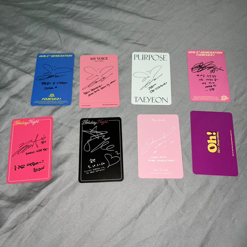 CARD SNSD OFFICIAL ALL REAL