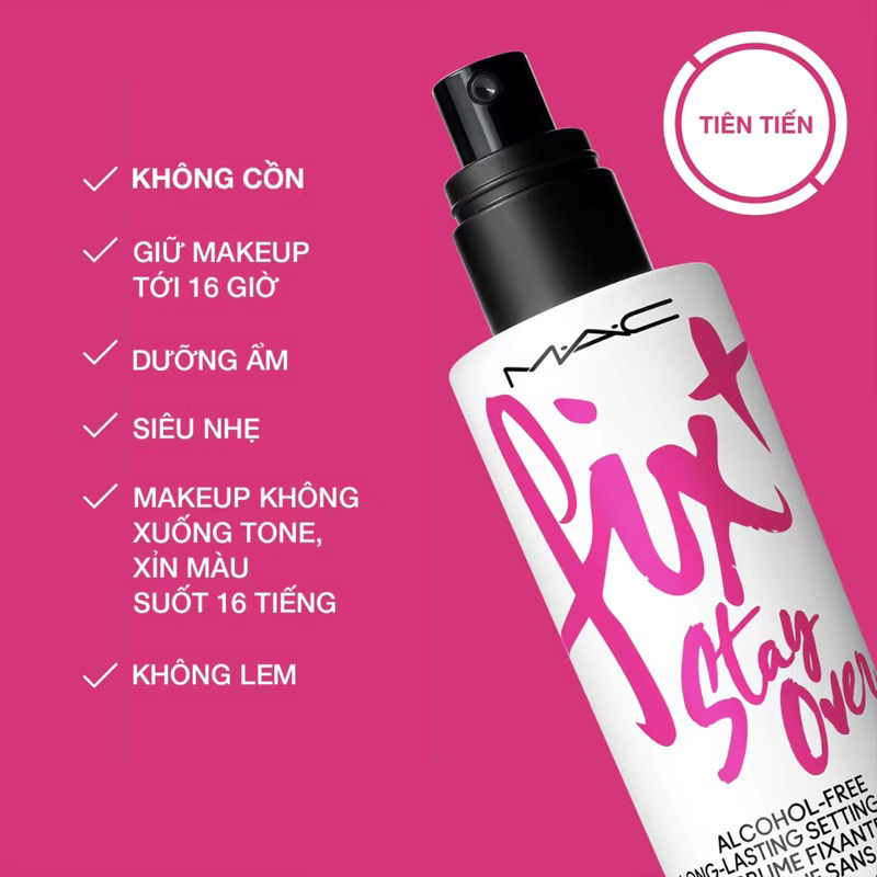 Xịt Giữ Makeup Lâu Trôi MAC Fix+ Stay Over 30ml & 100ml