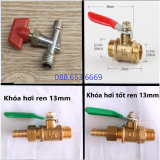Van gạt hơi khí nén / van gạt khóa máy hơi ren 13mm