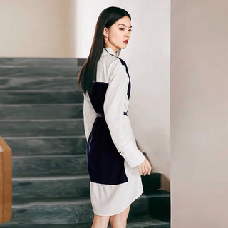 Đầm len phối sơ mi Eifini