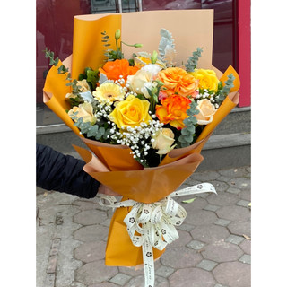 Bó hoa hồng tươi 꽃다발 sinh nhật sự kiện