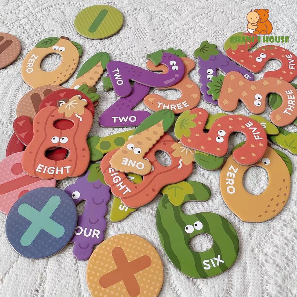 ĐỒ CHƠI GHÉP HÌNH NAM CHÂM MIDEER CHỦ ĐỀ BẢNG CHỮ CÁI, SỐ & PHÉP, GIAO THÔNG TÍNH GIÁO DỤC SỚM CHO BÉ