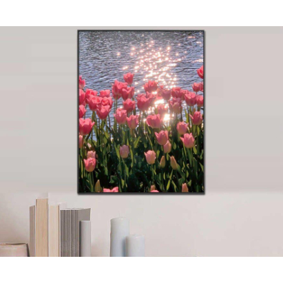 TRANH THÊU CHỮ THẬP HOA TULIP A612 (55X65cm)