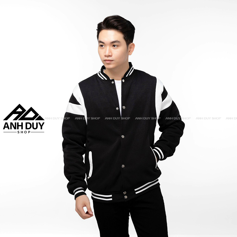 Áo Khoác BomBer Nam Nữ Unisex Chất Nỉ Cotton Đẹp Phong Cách Hàn Quốc ANH DUY SHOP AK14