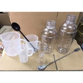 Combo 8 món dụng cụ pha chế trà chanh trà sữa cafe