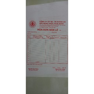 Hóa đơn 1 liên a5 giá chỉ 150k/10 quyển. in theo yêu cầu