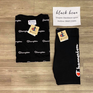[BLACKBEAN] ÁO PHÔNG CHAMP ĐEN CHỮ TRẮNG
