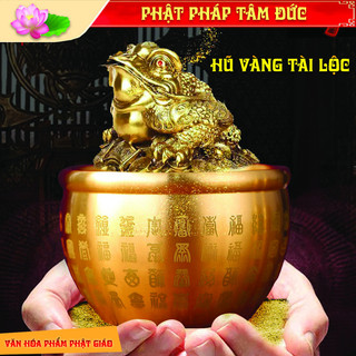 Hũ vàng tài lộc, bát gạo, bát để ban thờ đồng thau nguyên chất thu hút tài lộc