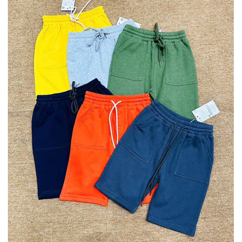 quần short cotton da cá bé trai nhiều mẫu