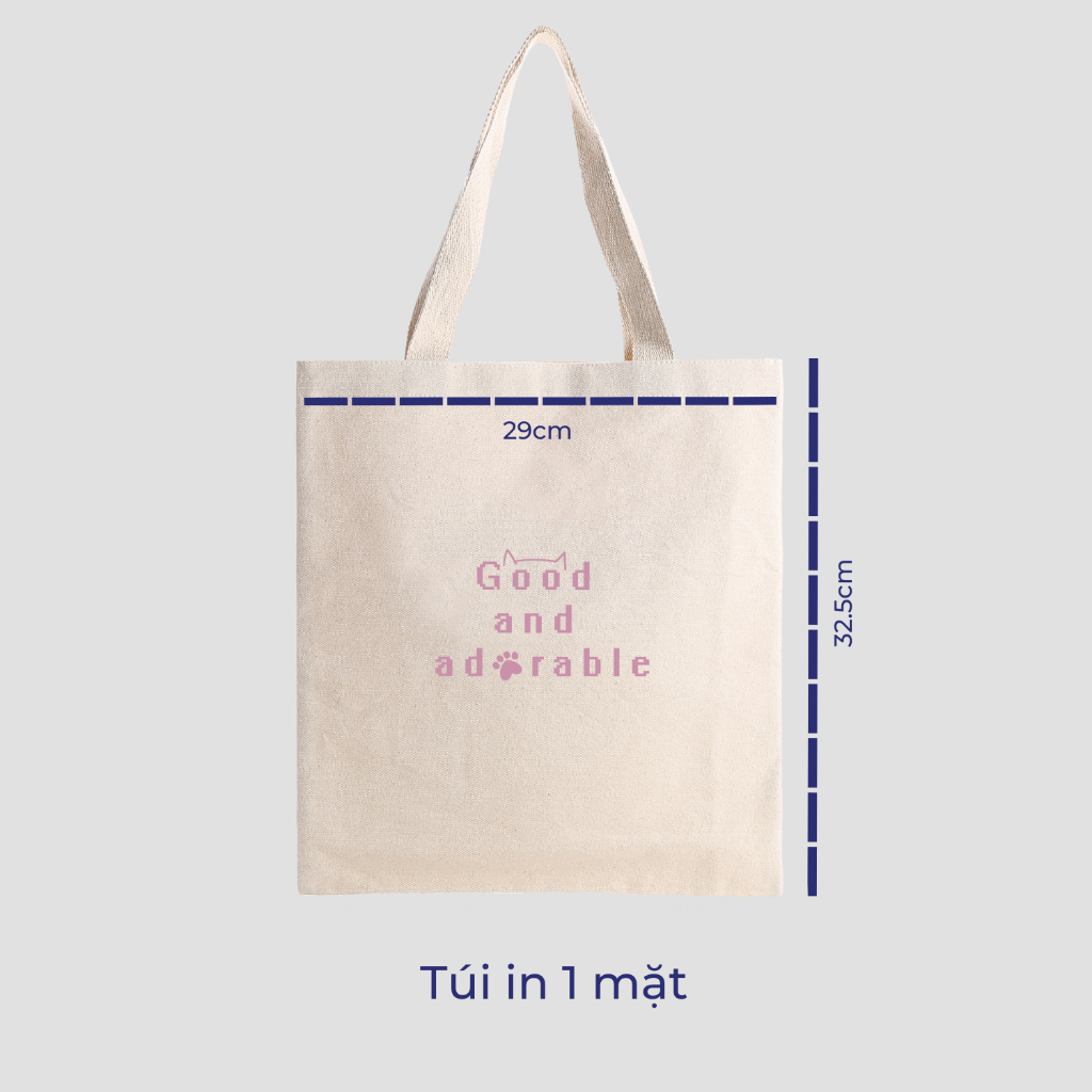 Túi tote vải canvas Goodore thiết kế BST Creative phong cách năng động cá tính
