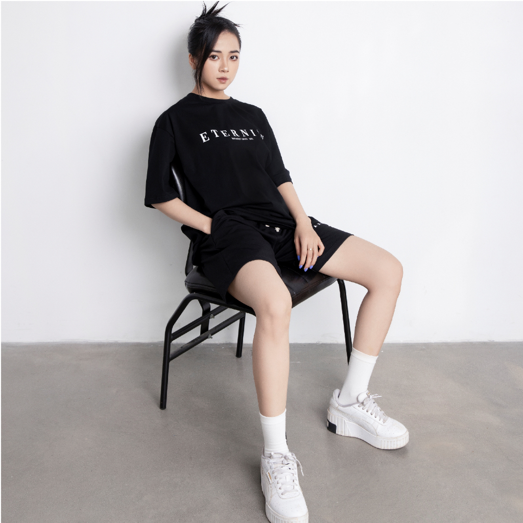 Áo thun cotton WEARIT phông basic chất liệu cao cấp kiểu dáng tay lỡ phối hợp form rộng unisex tee11