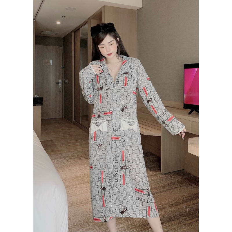 Váy tay dài, Váy mango, Váy xinh - Chun's Sleepwear
