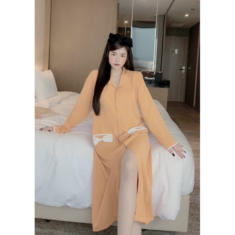 Váy tay dài, Váy mango, Váy xinh - Chun's Sleepwear
