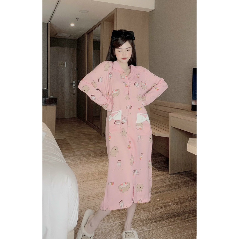 Váy tay dài, Váy mango, Váy xinh - Chun's Sleepwear
