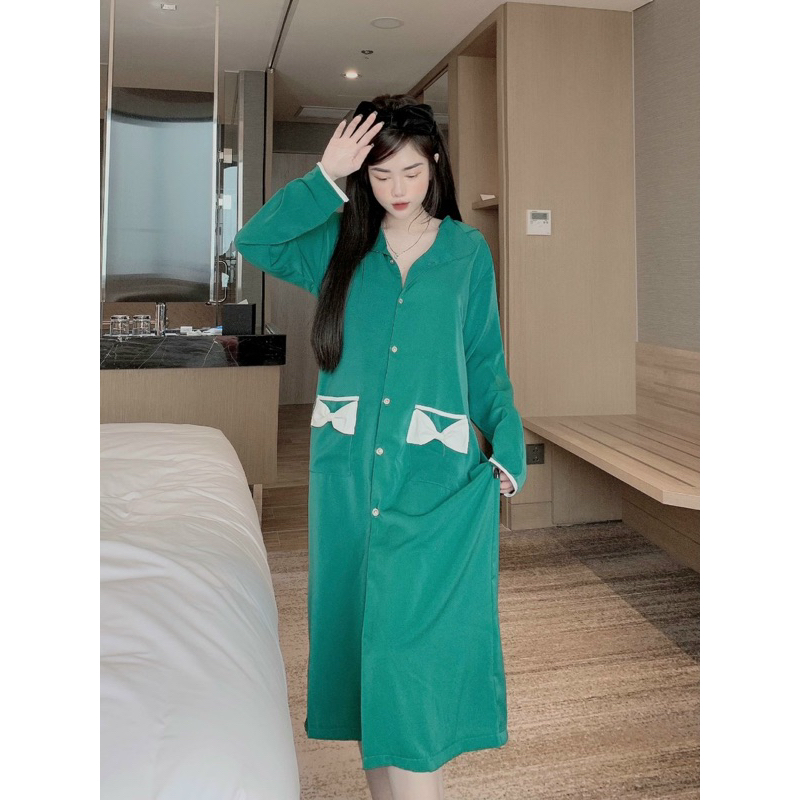 Váy tay dài, Váy mango, Váy xinh - Chun's Sleepwear