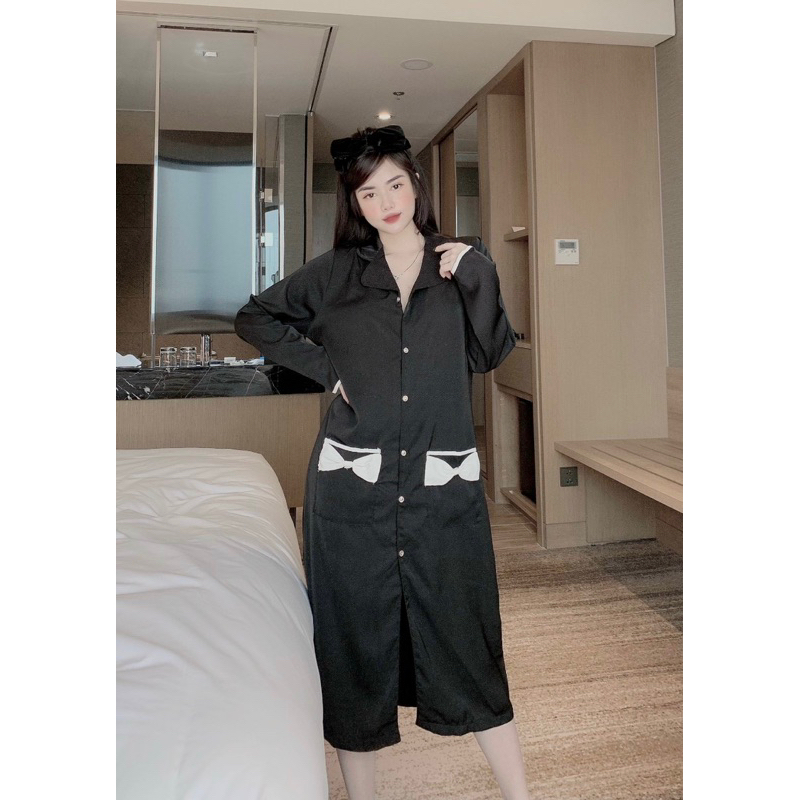 Váy tay dài, Váy mango, Váy xinh - Chun's Sleepwear