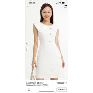 Đầm màu trắng sz XL của Ivy moda new tag♥️