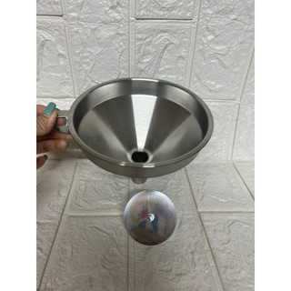 phễu, quặn inox 304 có lưới lọc