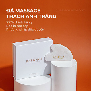 Đá Massage Guasha Thạch Anh Trắng Cao Cấp - Mát Xa Giúp Thon Gọn Nâng Cơ Trẻ Hóa
