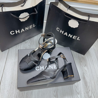 Sandal rọ CN cao gót bít mũi fullbox
