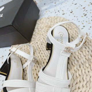 Sandal rọ CN cao gót bít mũi fullbox