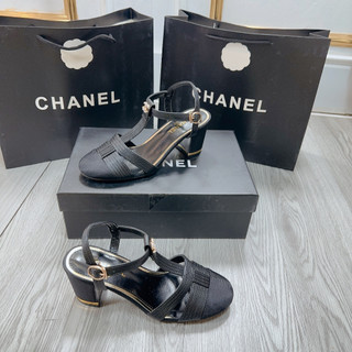 Sandal rọ CN cao gót bít mũi fullbox