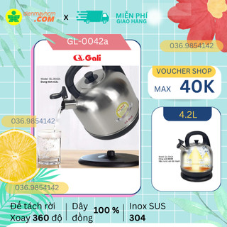 Ấm siêu tốc cỡ lớn 4.2 lít, 5 lít gali nhập khẩu bảo hành 12 tháng chính hãng