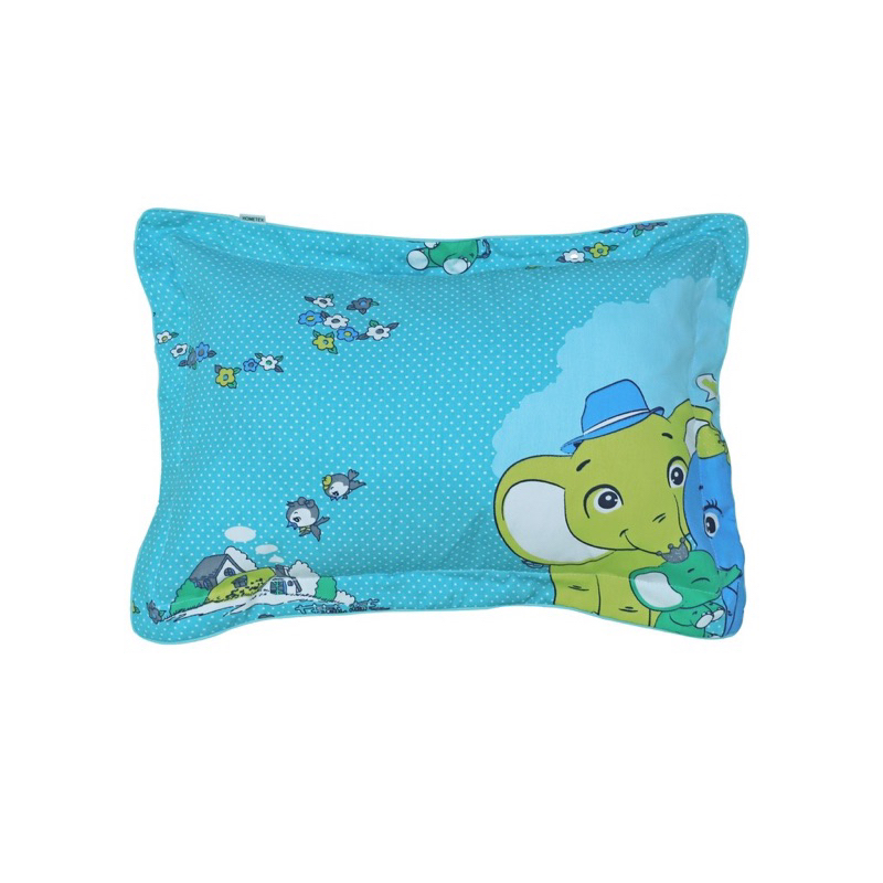 Áo gối đầu trẻ em, vỏ gối nằm Hometex 30x40, 30x50  cotton in hoa